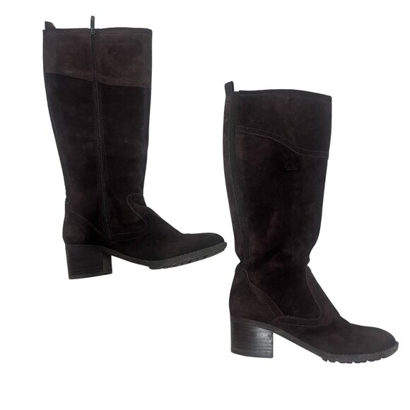 Easy Spirit Grazes SEGRAZES Womens Brown Leather Tall Boots 7.5 M - Picture 5 of 13